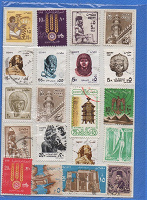 Отдается в дар Набор марок Египта и ОАР