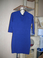 Отдается в дар Синее платье трикотаж