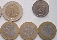 Отдается в дар Турецкие монеты