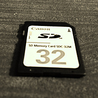Отдается в дар SD Memory Card SDC-32M