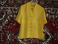 Отдается в дар Желтая шелковая блузка
