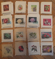 Отдается в дар Картинки с конвертов советских. Цветы и кактусы