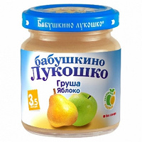Отдается в дар пюре Бабушкино лукошко, яблоко-груша