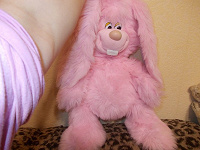 Отдается в дар Мягкая игрушка розовый заяц.