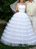 Отдается в дар платье свадебное 40-42