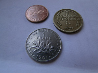 Отдается в дар начинающим — три монетки импортных