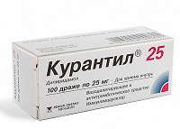 Отдается в дар Курантил (Дипиридамол 25 мг)