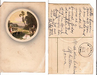 Отдается в дар Старинная открытка.1908г