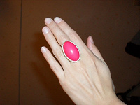 Отдается в дар кольцо розовое!