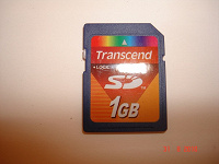 Отдается в дар Карта памяти SD 1 Gb