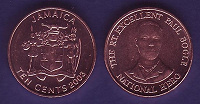 Отдается в дар Ямайка 10 центов 2003г.