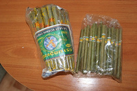 Отдается в дар Бирманские сигары из зеленого листа
