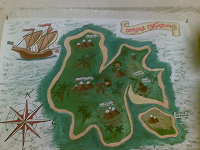 Отдается в дар карта пиратского острова