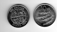 Отдается в дар 10 крон Исландия