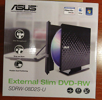 Отдается в дар Внешний DVD-привод Asus SDRW-08D2S-U