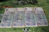 Отдается в дар Банкноты 100 рублей 1993 года.