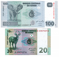 Отдается в дар Банкноты Конго