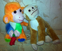 Отдается в дар Мягкие игрушки — мартышки (обезьяны)