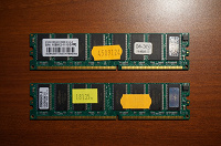 Отдается в дар Две планки памяти DDR400 по 512Mb