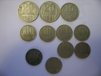 Отдается в дар монетки советские
