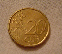 Отдается в дар 20 euro Cent