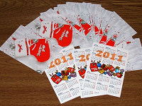 Отдается в дар Календарики Дару-Дар 2011