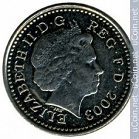Отдается в дар Монетка 5 pence 2003