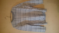 Отдается в дар Бело-чёрный мужской свитер размера L