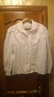 Отдается в дар Белая блузка винтаж