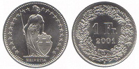 Отдается в дар Монеты Швейцарии