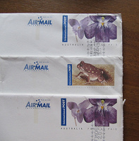 Отдается в дар Сигиллатистам — марки с конверта Австралии