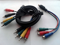 Отдается в дар Переходник s-video на 3RCA и 4rca-4rca