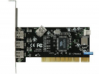 Отдается в дар Контроллер Firewire card PCI 1394, 3+1 ports,VIA6306 chipset