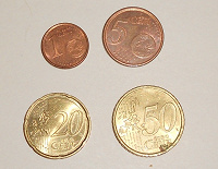 Отдается в дар Монеты евроценты Испания б/у