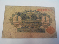 Отдается в дар Банкнота Германия 1914 года 1 марка