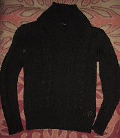Отдается в дар Мягкий и уютный пуловер классического чёрного цвета