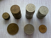 Отдается в дар Советские монеты (остатки)
