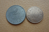 Отдается в дар пара монет Дании