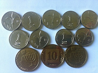 Отдается в дар монеты Израиля