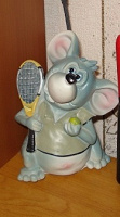 Отдается в дар Копилка мышь-теннисист