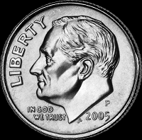 Отдается в дар One Dime USA 2004 и 2005г