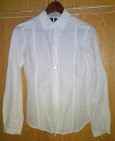 Отдается в дар Белые блузка, рубашка 42-44-46