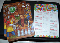Отдается в дар Календарики карманные 2013
