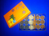 Подарок Новогодний набор «живых» конфет ручной работы
