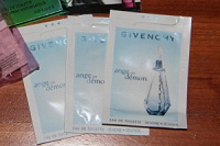 Отдается в дар Пробник Givenchy ангелы и демоны + Nivea
