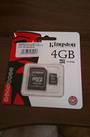 Отдается в дар карта памяти Micro SD 4Gb