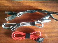 Провода компьютерные USB A-B, SATA и eSATA.