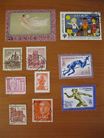 Отдается в дар несколько марок из дара «набор марок со всего мира для коллекционеров»