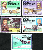 Отдается в дар Почтовые марки: авиация