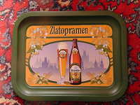 Отдается в дар Поднос от производителя пива Zlatopramen